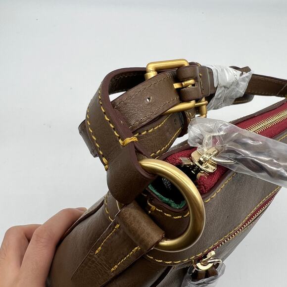 Dooney & Bourke Women Purse Florentine Leather Allison Crossbody Bags Elephant - Picture 13 of 14